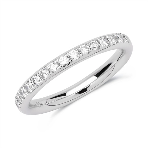 Eternity Ring 585er Weißgold 17 Diamanten