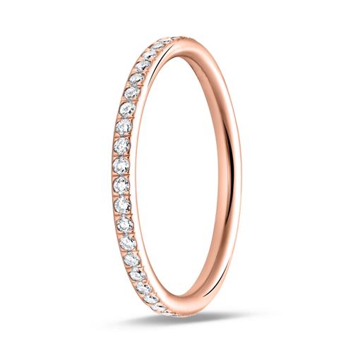 750er Roségold Eternity Ring 44 Brillanten