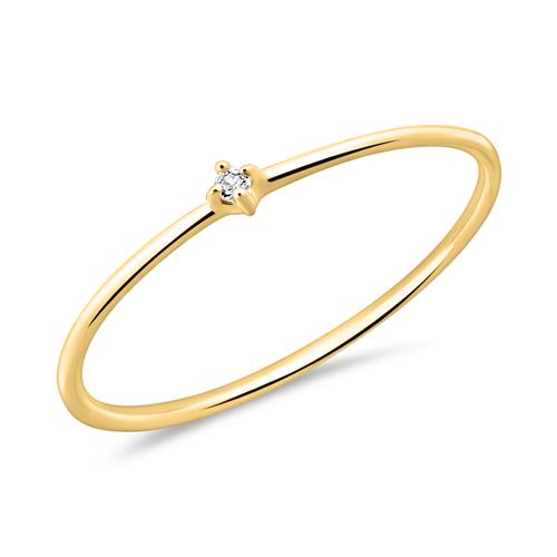 14K Gold Ring For Ladies With White Topaz