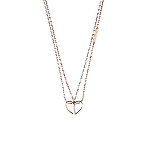Necklace Cheer With Heart Pendant Made Of Stainless Steel