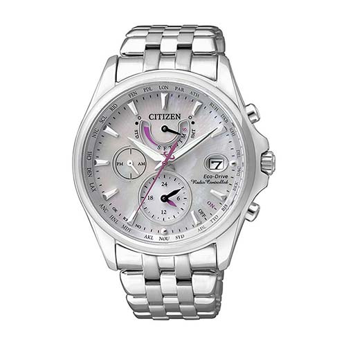 Ladies Chronograph In Stainless Steel With Eco Drive