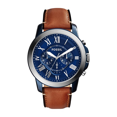 Chronograph Grant Men's Leather Brown