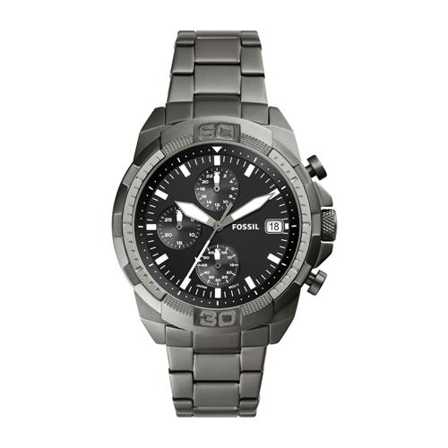 Bronson Chronograph For Men In Stainless Steel, Smoke Grey