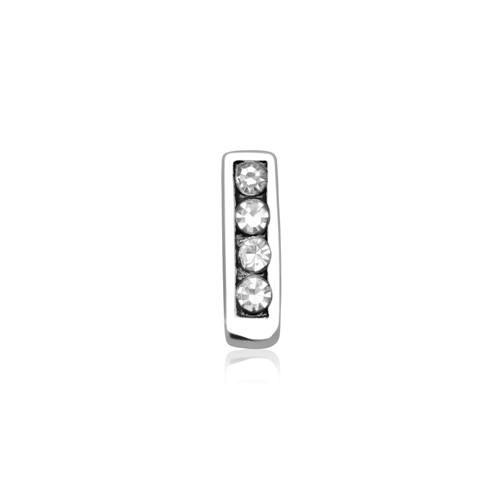 Floating Charm I Sterling Silver Zirconia