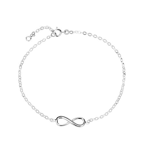 Infinity Bracelet For Women In 14K White Gold