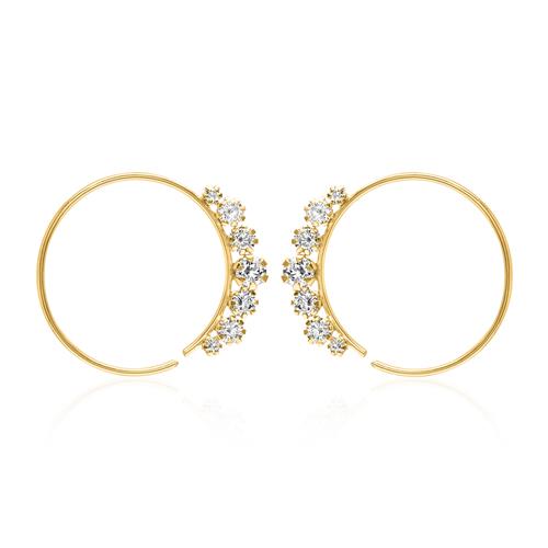 Ohrringe für Damen aus 9K Gold mit Zirkonia