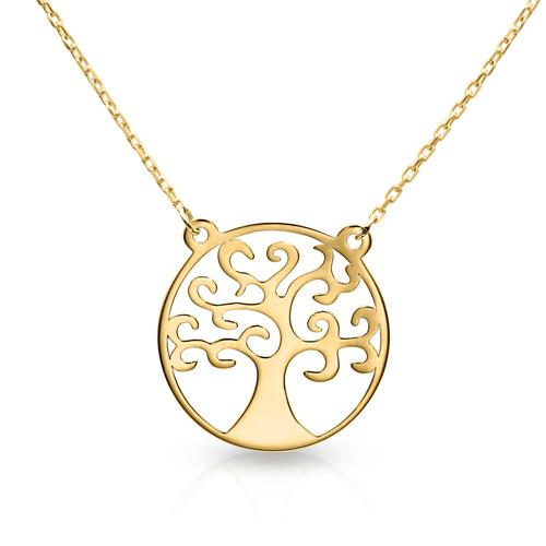 Ladies Necklace Tree Of Life In 9 Carat Gold