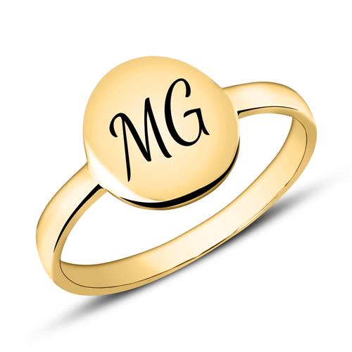 Gravierbarer Ring aus 375er Gold