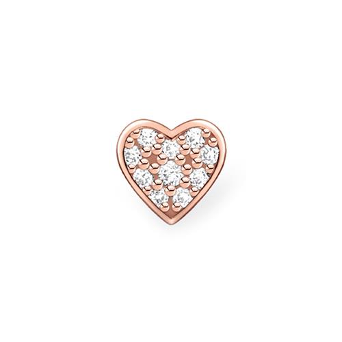 Thomas Sabo Women Stud Earrings Heart Rose Gold 925 Sterling Silver H1945-416-14