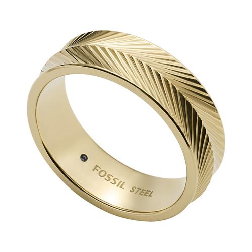 Harlow Engravable Ring For Ladies In Stainless Steel, Ip Gold