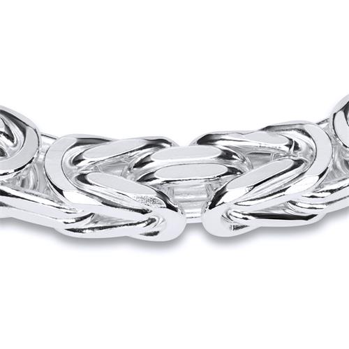 Sterling Silver Bracelet: King Bracelet Silver 10mm