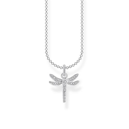Kette Libelle für Damen aus 925er Silber mit Zirkonia
