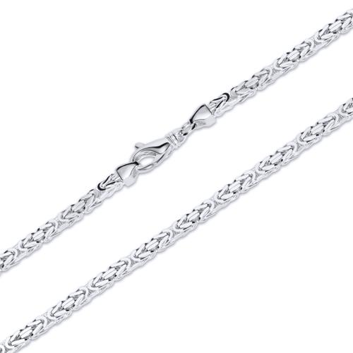 Sterling Silver Chain: Byzantine Chain Silver 3.5mm