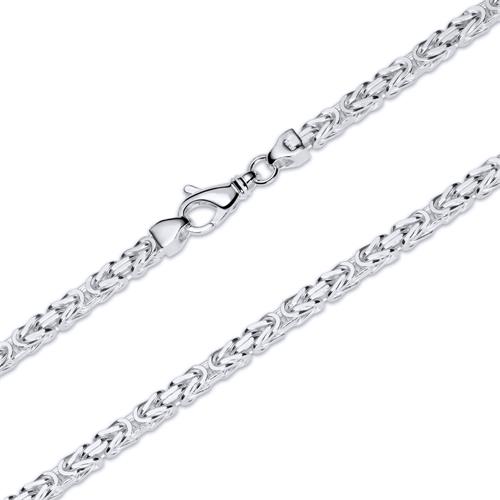 Sterling Silver Chain: Byzantine Chain Silver 4.5mm