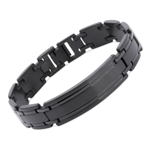 Edelstahl Armband Ionic Black Plating 21cm
