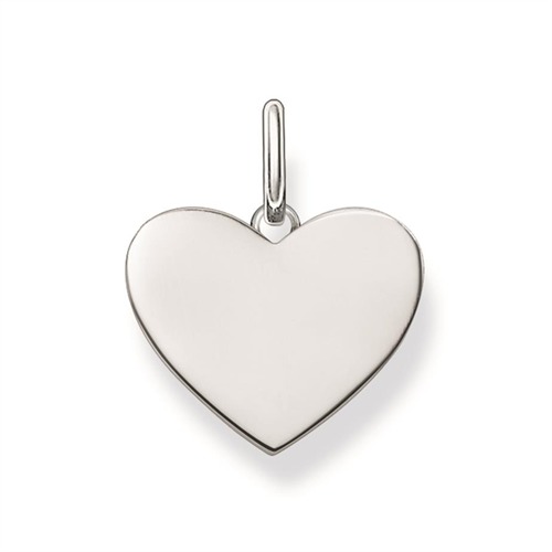 Pendant Heart Engraving Silver