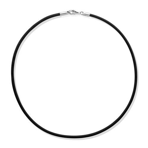 Beautiful Leather Necklace Black Real Smooth
