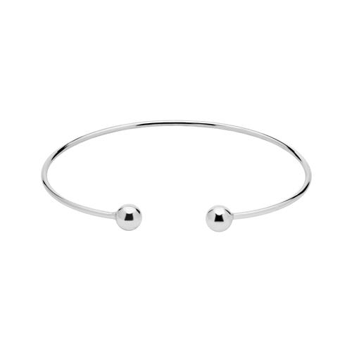 Open Bangle In Sterling Silver