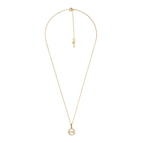 Ladies necklace made of gold-plated 925 silver with zirconia