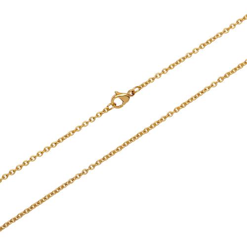 Unique Modern Anchor Chain Stainless Steel Gold Plated N5067