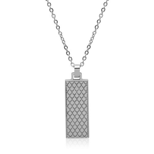 Stainless Steel Chain And Engravable Pendant