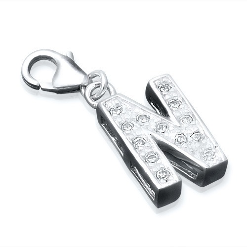 Sterling Silver Letters Charm