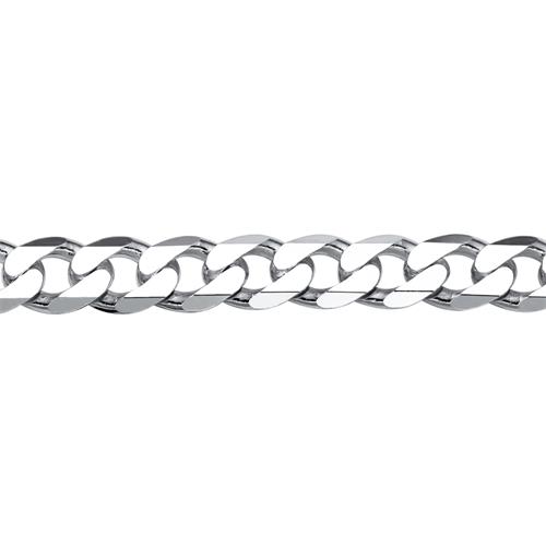 Sterling Silver Bracelet: Curb Bracelet Silver 7mm