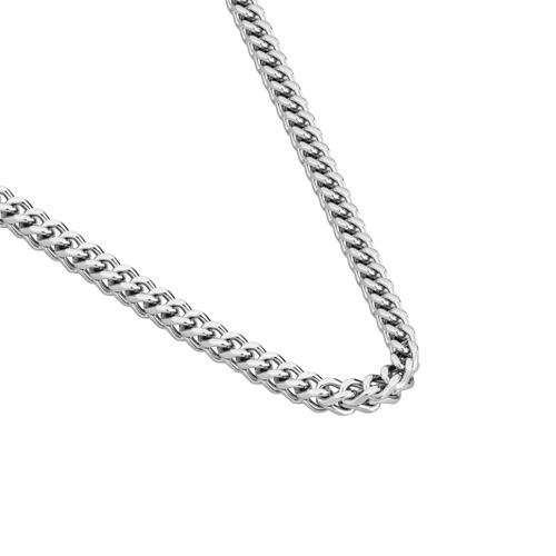 Stainless Steel Double Row Curb Chain For Men