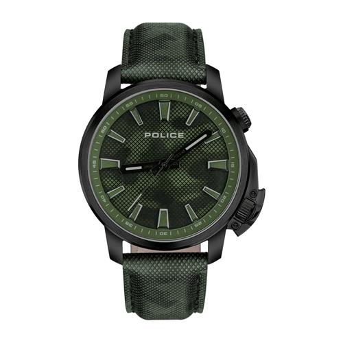 Mens Watch Kavalan With Leather Strap, Khaki