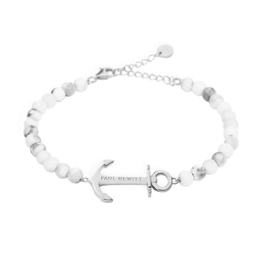 Anchor Spirit Marble Armband aus Edelstahl mit Perlen