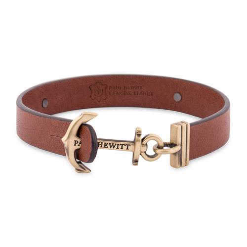 Signum brown leather bracelet, engravable
