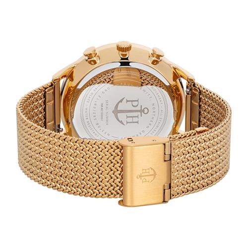 Set With Ladies' Watch And Anchor Bracelet, Stainless Steel, Gold
