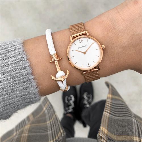 Wrist Watch Modeste In Stainless Steel, Rose Gold Plated