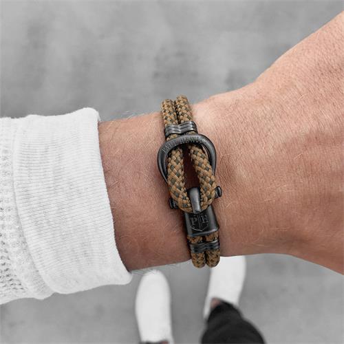 Phinity Armband für Herren aus Nylon und Edelstahl