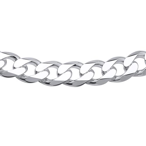Sterling Silver Chain: Curb Chain Silver 12mm