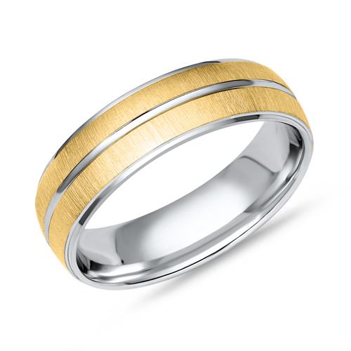 Sterling Silverring From Vivo Partly Gold-Plated