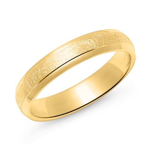 Wedding Ring Set In Gold-Plated Sterling Silver
