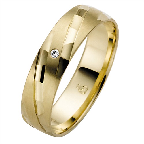 Wedding Rings Yellow Gold 5mm