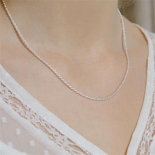 Sterling Silver Chain: Cord Chain Silver 2mm