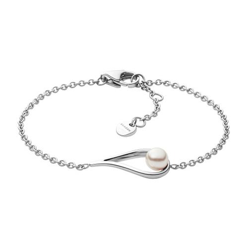 Armband Agnethe für Damen aus Edelstahl mit Perle