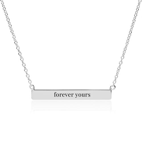 Necklace Sterling Silver Engravable