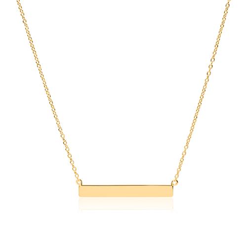 Sterling Silver Engraving Chain Gold Plated