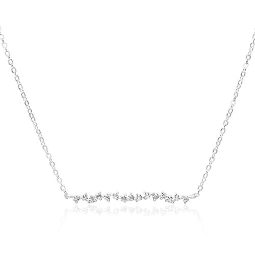 925er Silberkette für Damen mit Zirkoniasteinen