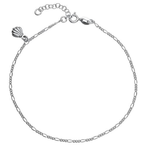 Anklet In Sterling Sterling Silver Shell Element