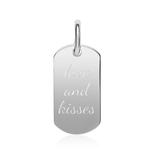 Sterling Silver Dog Tag Necklace