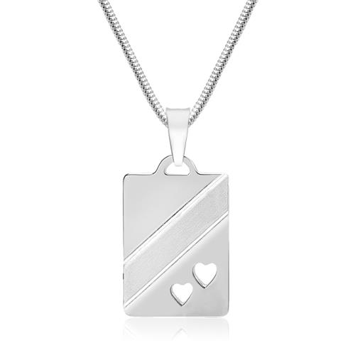 Modern Sterling Pendant Silver Engraving Possible