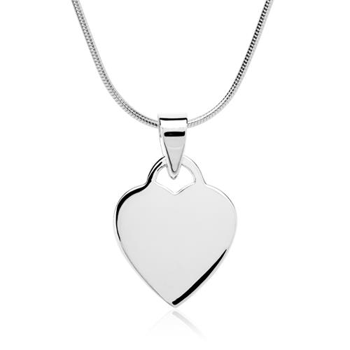 Heart Pendant Sterling Silver Pendant Engravable