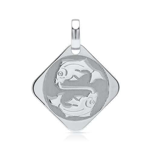 Silver Necklace Star Sign Pisces