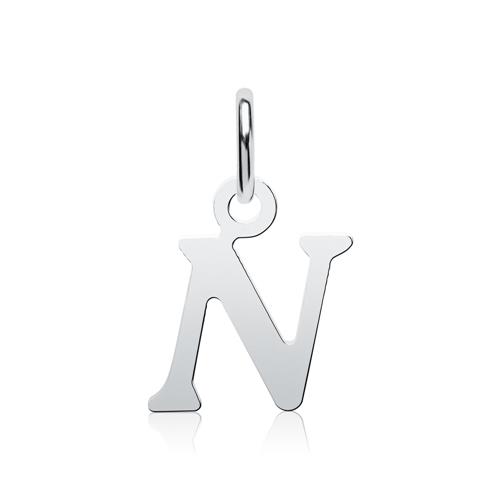 Buchstabenkette N aus 925er Silber