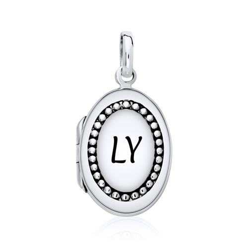 Oval Medallion Engravable In Sterling Silver